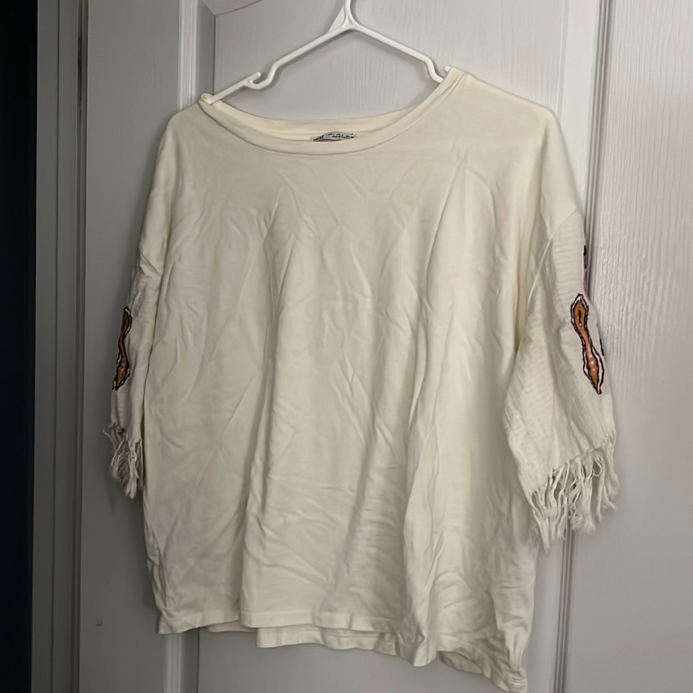 Zara embroidery shirt